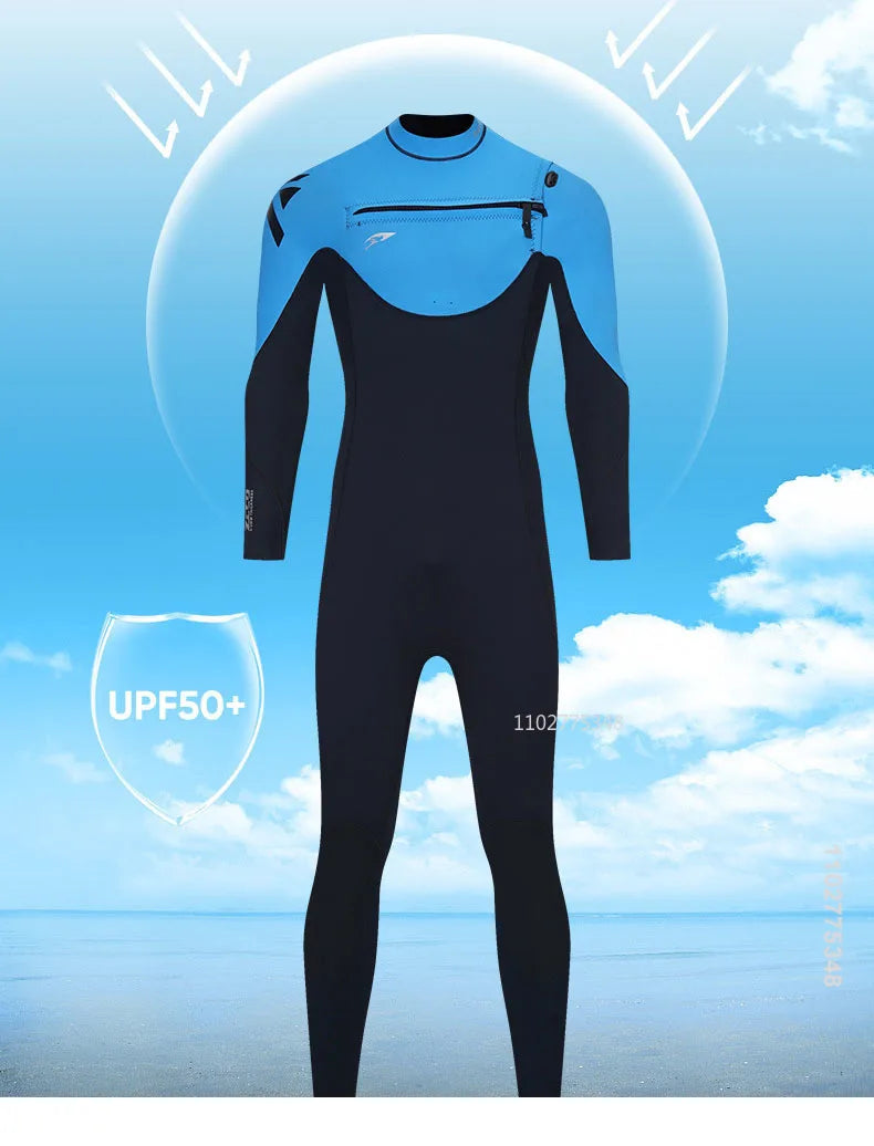 3mm/2mm Neopreno Men Women Wetsuit One-Piece Swimsuits Snorkeling Kayaking Wet Suit Surfing Scuba Diving Suit Fishing Kitesurf