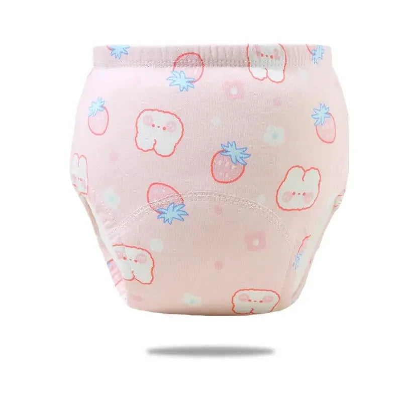 2/3/4/5/8Pc Baby Potty Toilet Training Pants Nappies Cartoon Boys Girls Underwear Cotton TPU WaterProof Panties Reusable Diapers