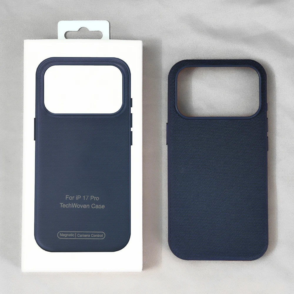 Original Tech Woven Case Magnetic Cover For IPhone 17 Air 16 15 14 13 Pro Max Camera Control Case For Magsafe Wireless Charging