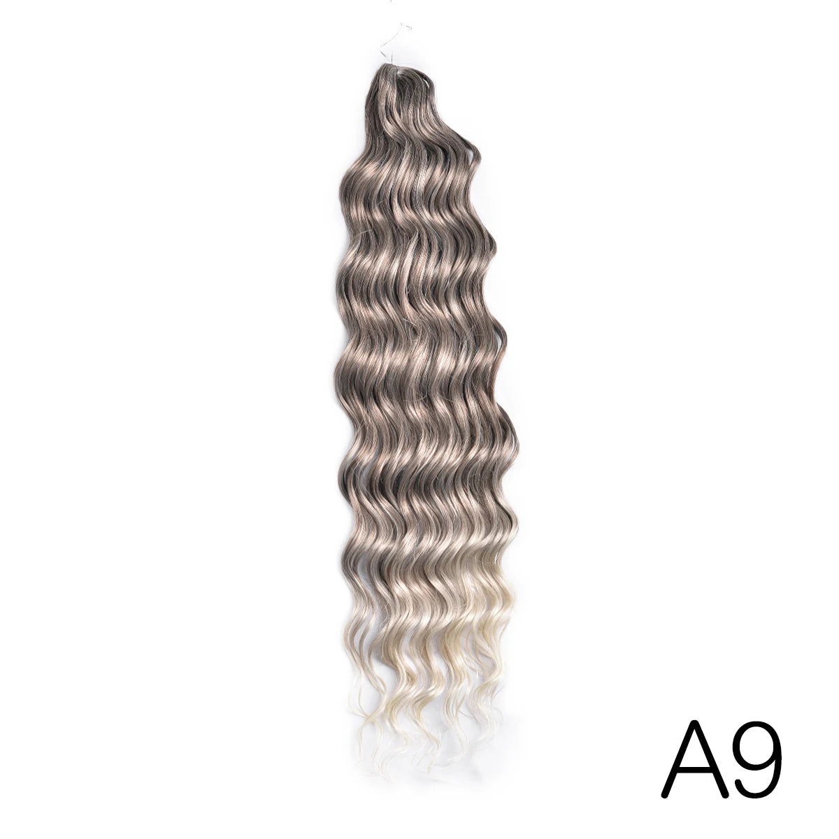 Anna Curl Synthetic Braiding Hair Loose Deep Wave 24 Inch Crochet Hair Extensions Water Wave Twist Pink Color Hair for Women