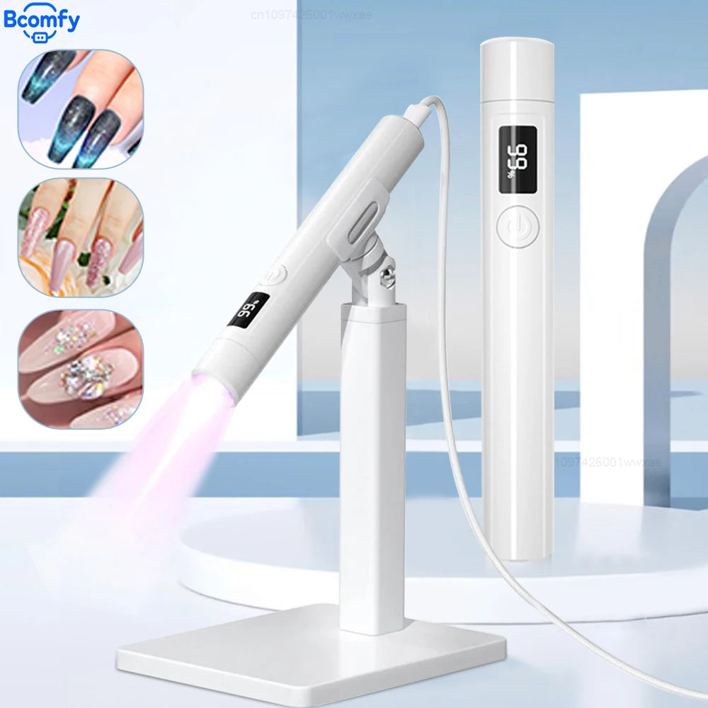 UV LED Nail Lamp Nail Dryer Lamp Removable Mini Portable Nail Dryer Rechargeable Nail lamp For Gel Nails Nail Art Tools
