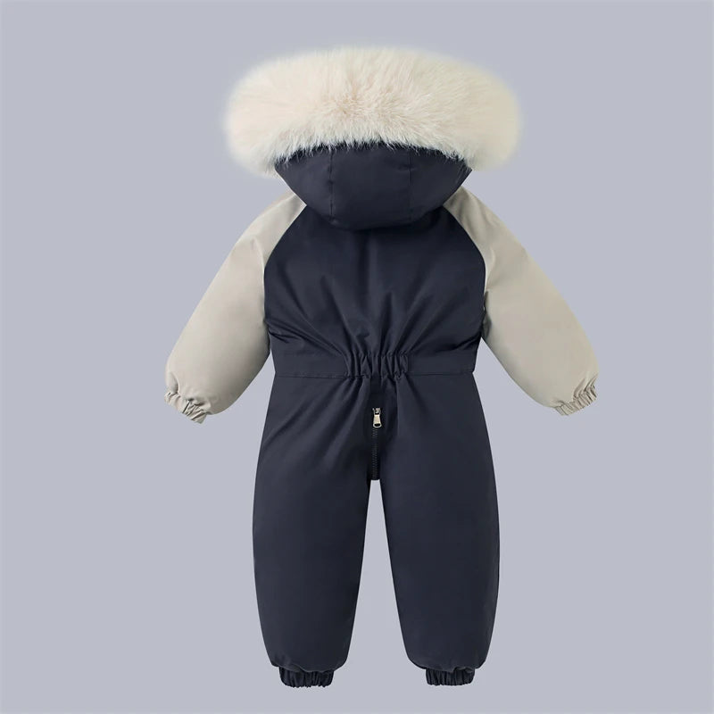 Baby Winter Jumpsuit Warm Baby Ski Suit New Fashion Children Clothing Set Waterproof Kids Girls Snowsuit Thicken Boys Overalls