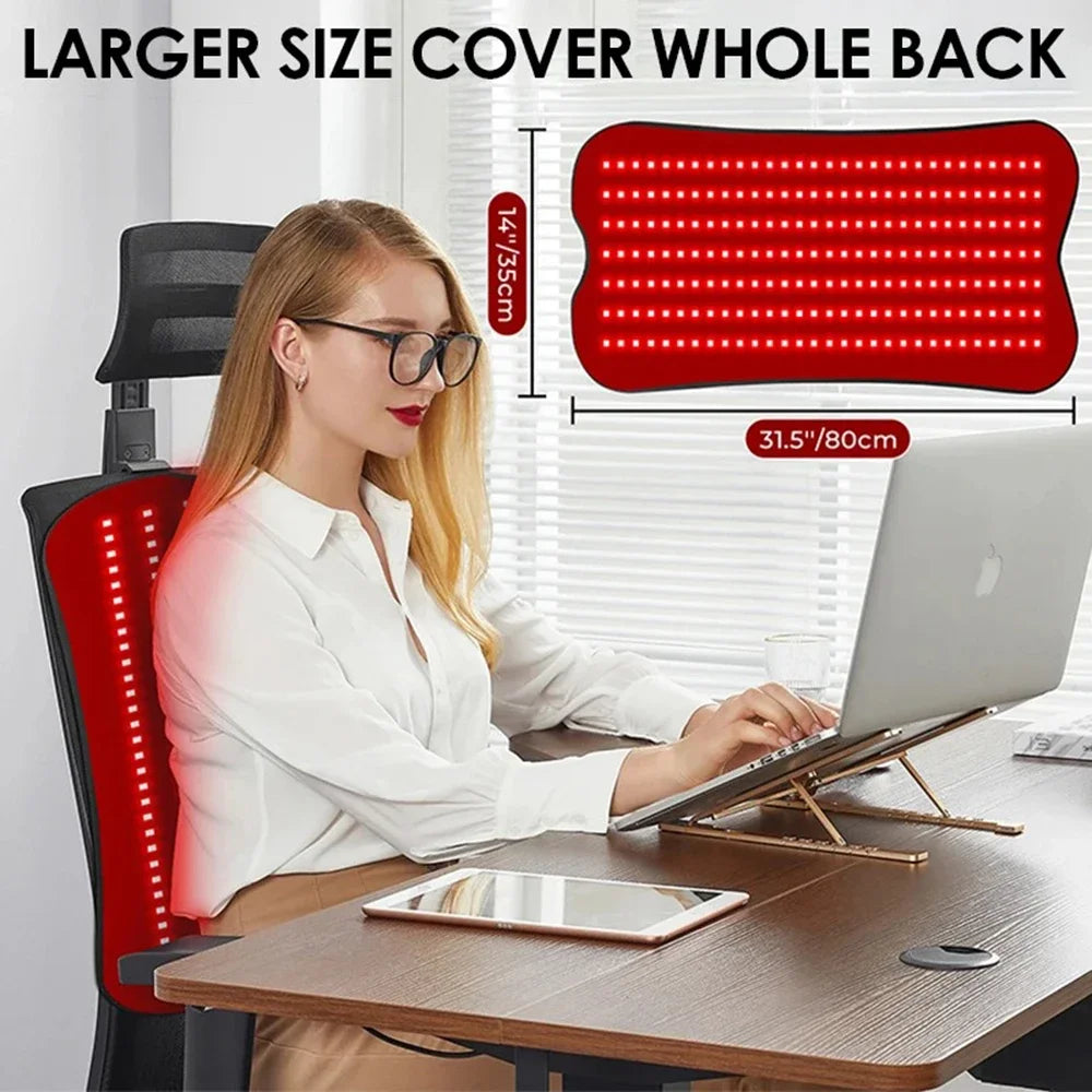 210 LEDs red Infrared Light Therapy Pad Beauty Devices portable 660nm 850nm Relax Pad for face,body back knee hands feet relief