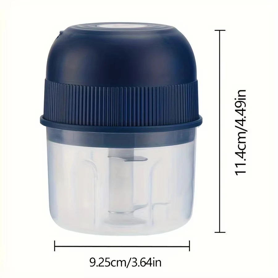 260ml Electric Garlic Grinder Onion Chopper with 1 Button Start Meat Grinder Kitchen Food Vegetable Mixer