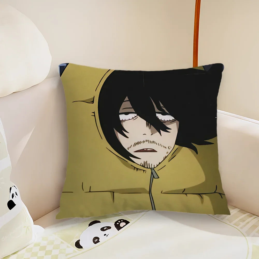 cushion a-Aizawa Head manga anime cover Plush Fabric Soft Double Eraser Sided Print Sofa Cushion Cover Throw Shota Pillow Covers