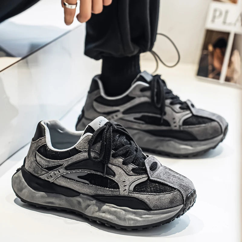 New Arrival Men's Casual Shoes PU Leather Sneakers Comfortable Tenis Masculino Outdoor Male Treking Footwear Travel Skate Shoes