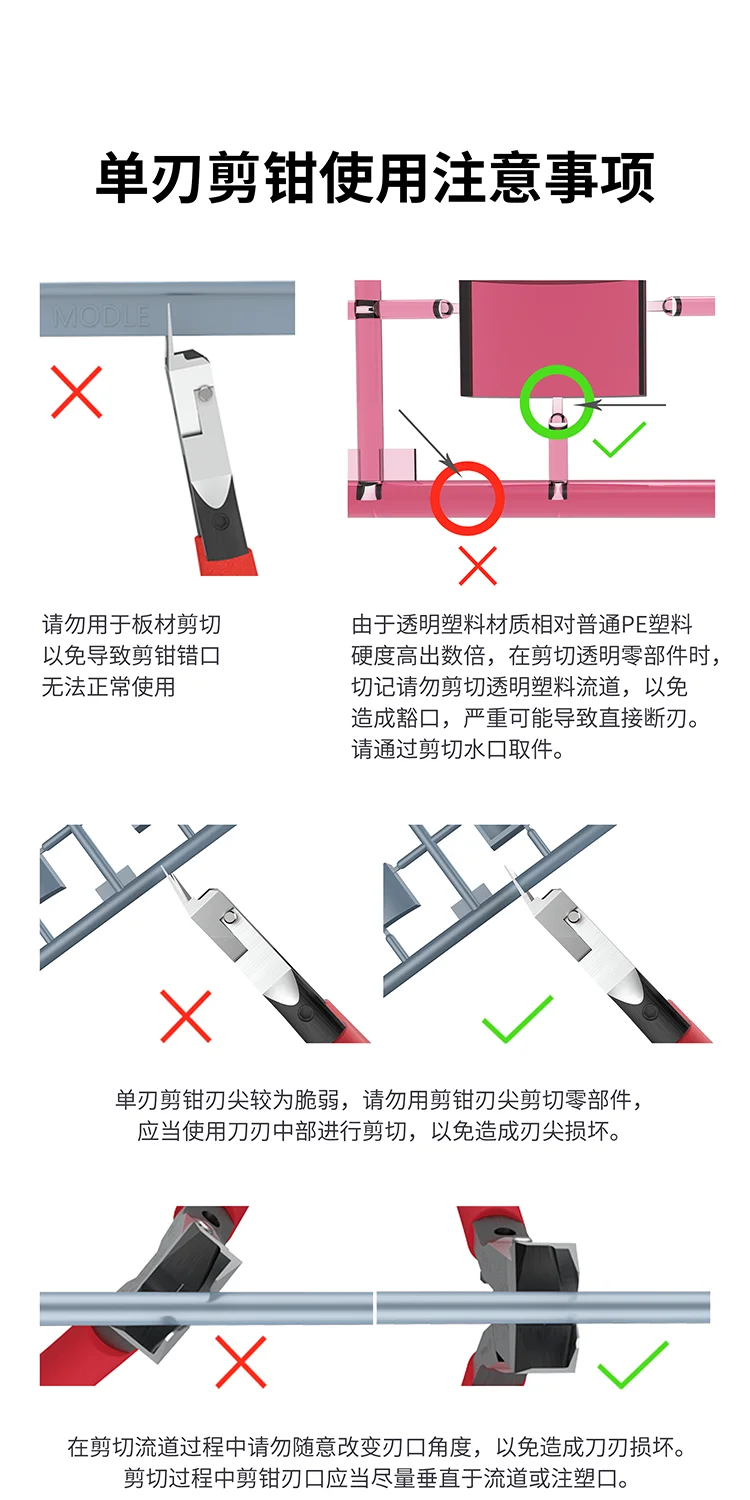 DSPIAE model making tools ST-A  3.0 New version tool special single blade cutting pliers includes outer box