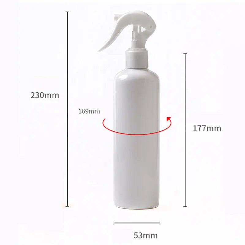 350ml Black White Refillable Mist Spray Bottle Portable Water Sprayer Professional Hairdressing Tool for Salon Hair Styling
