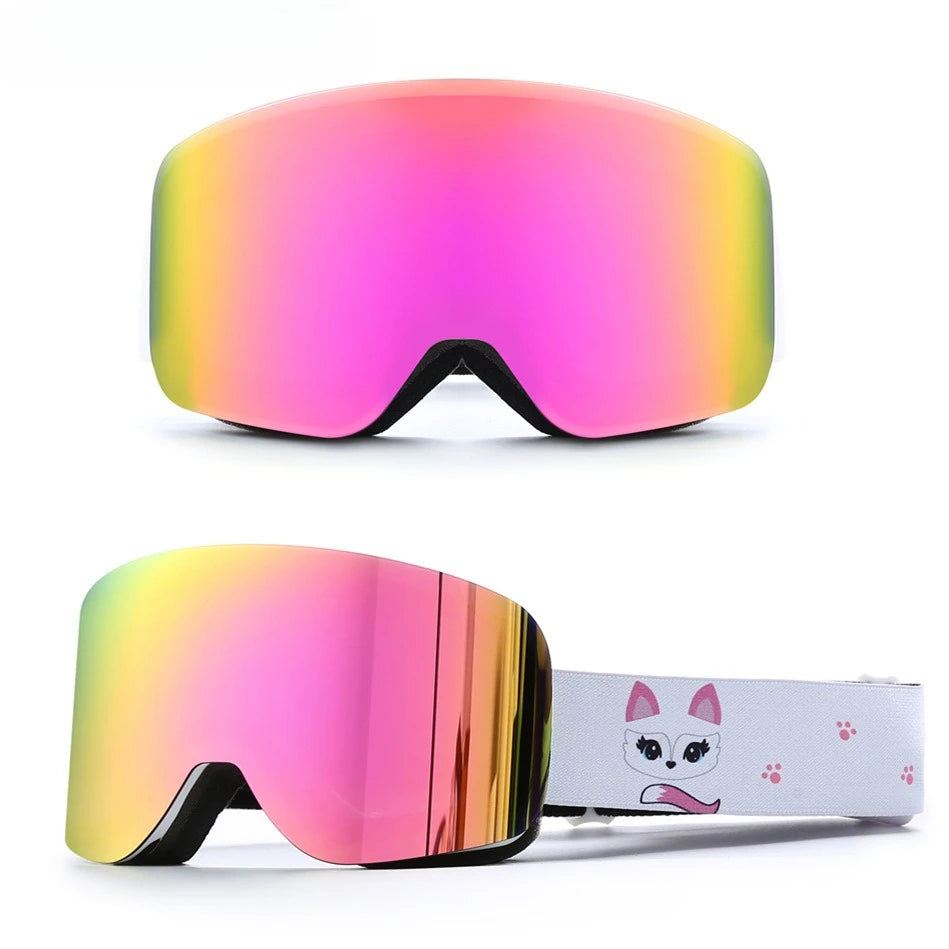 Double Layer UV400 Ski Goggles Anti-Fog Anti-UV UV400 REVO TPU Glasses Eyewear for Adult Skiing Outdoor Sports Snowboard Winter