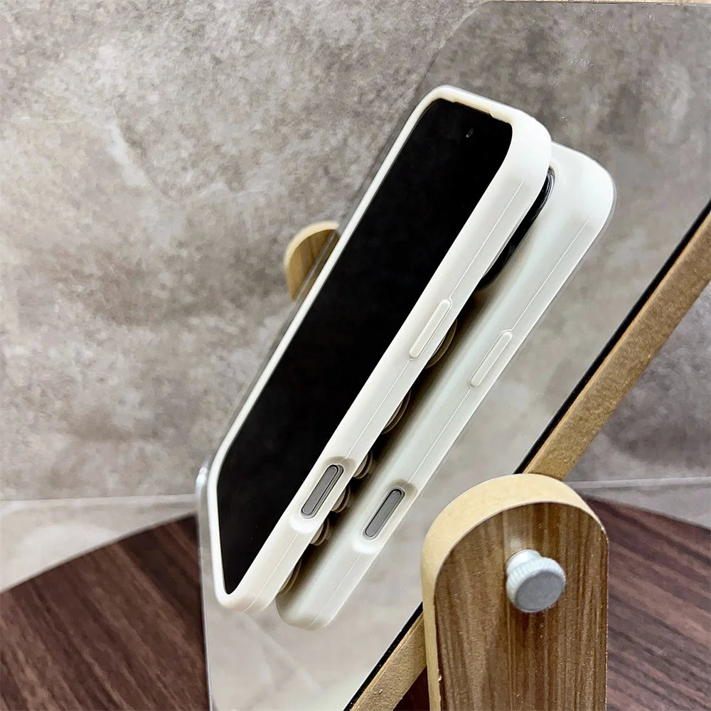 Circular Suction Cup Silicone Phone Case for iPhone 17 16 Pro 15 14 13 Max Adsorption Strong Multi Function Shockproof Cover