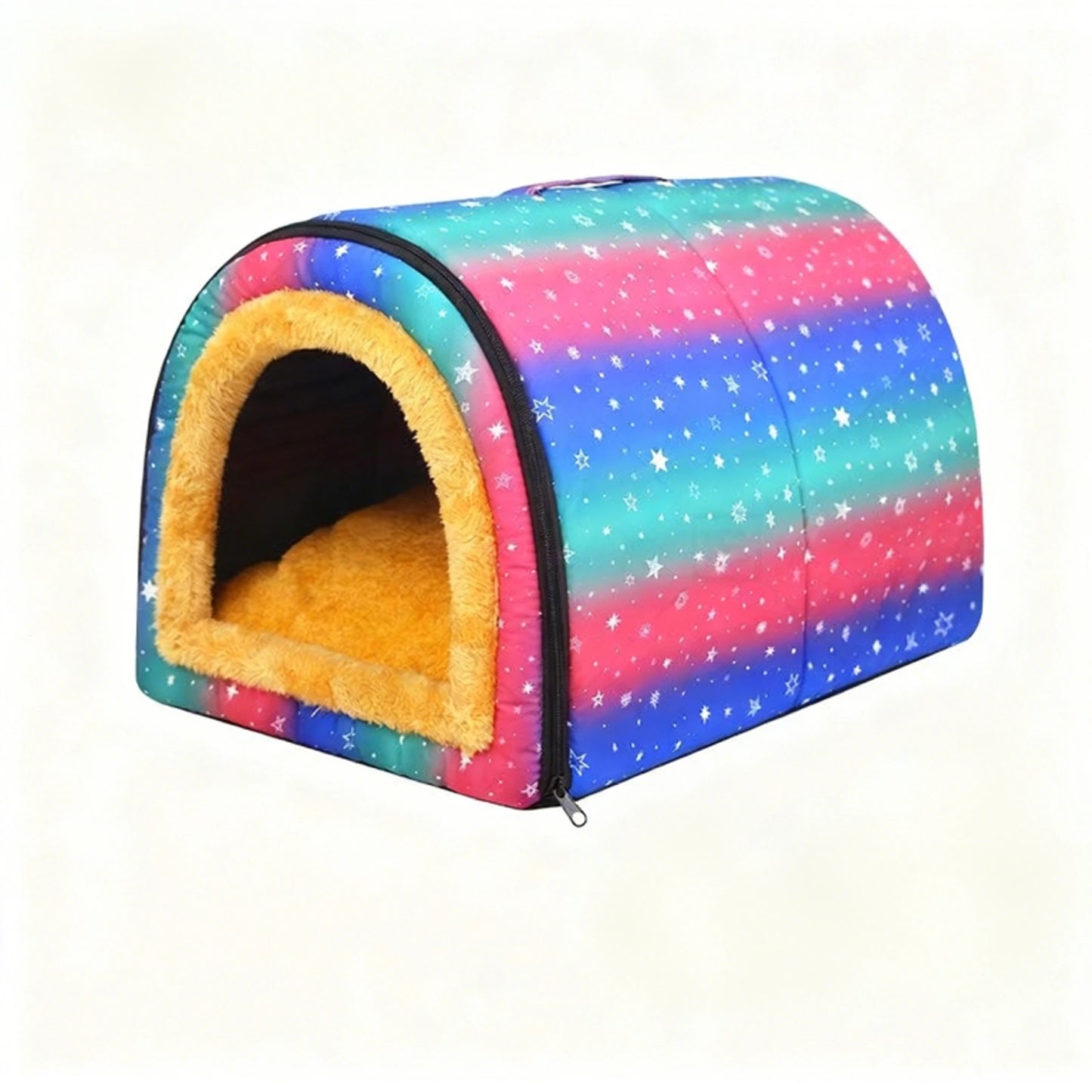Pet Dog House Soft Cozy Pet Sleeping Bed for Small Medium Dogs Cats Foldable Removable Puppy Nest Portable Kennel Pet Supplies