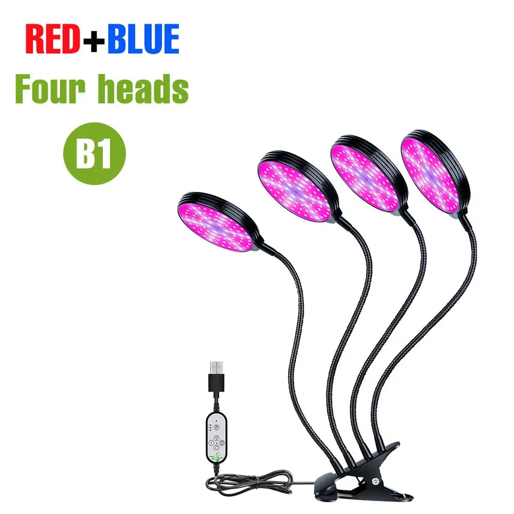 Full Spectrum LED Grow Light USB Plant Fill Lamp 5V Dimmable Timing Auto On/Off Indoor  Seeds Hydroponics Vegs Cultivation Lamps