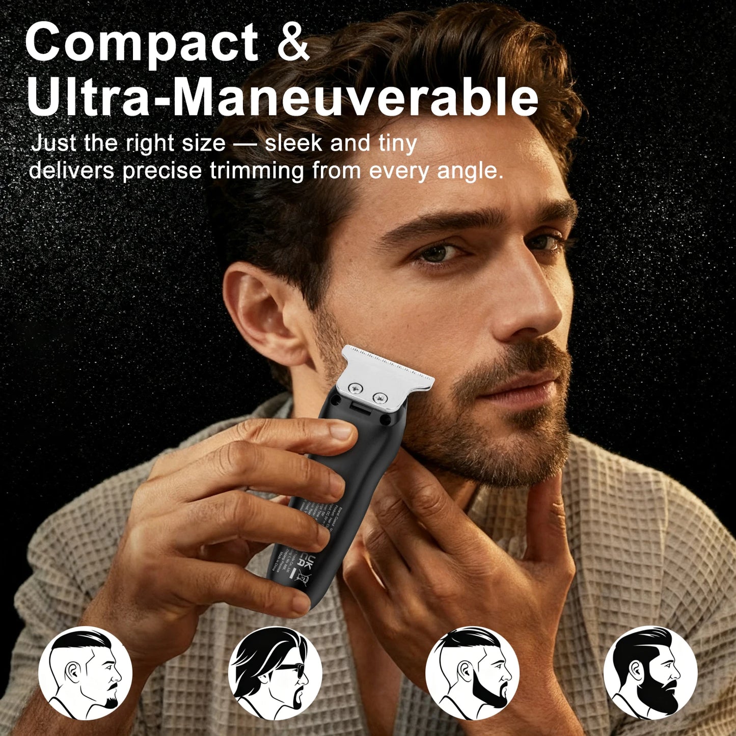 COSOUL Hair Trimmer Compact Beard Trimmer for Men Professional Hair Clipper Portable Mens Mustache Trimmer Face Bald Head Razor