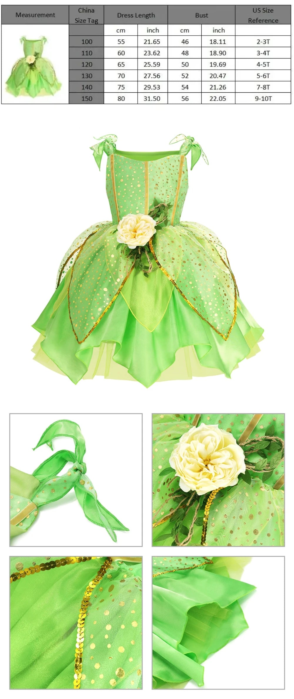 Halloween Birthday Dress Cinderella Snow White Aurora Rapunzel Princess Costume for Girls Kids 2-8Y