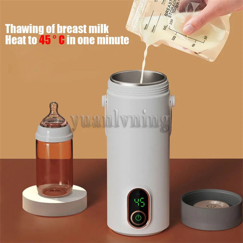 Multifunction Portable Wireless Electric Kettle Thermal Boiling Cup for Travel Water Boiler Temperature Control Thermos Warmers