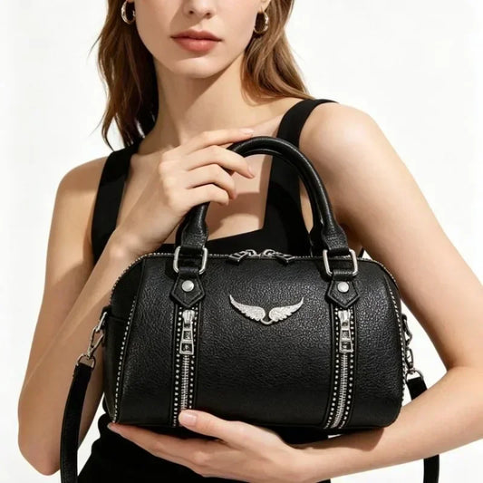 Vintage Classic Leather Diaper Bag For Women Elegant Solid Color Commuter Purse Best Superstar Show Unique Casual Design