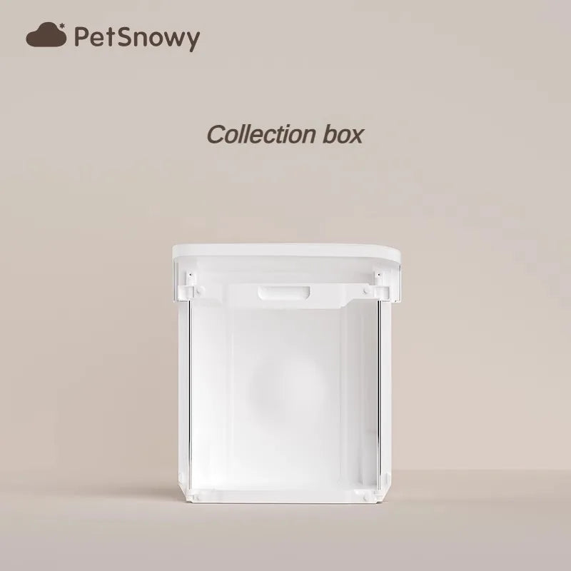 PetSnowy Cat Toilet Complete Set of Accessories Toilet Box/mat/Filter Mesh/Rubber Strip/Charger/Cat Litter Ball Compartment