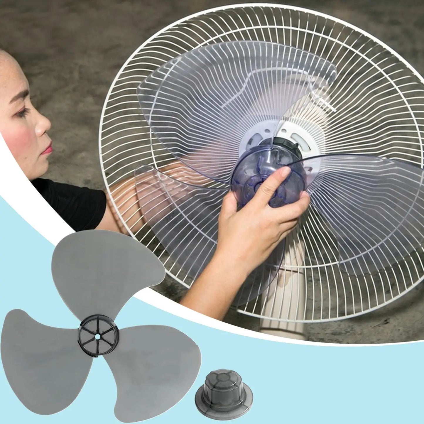 Fan blade replacement electric Standing Floor Fan Leaf Ceiling Fan Cooling Parts for Living Room Bedroom Basement