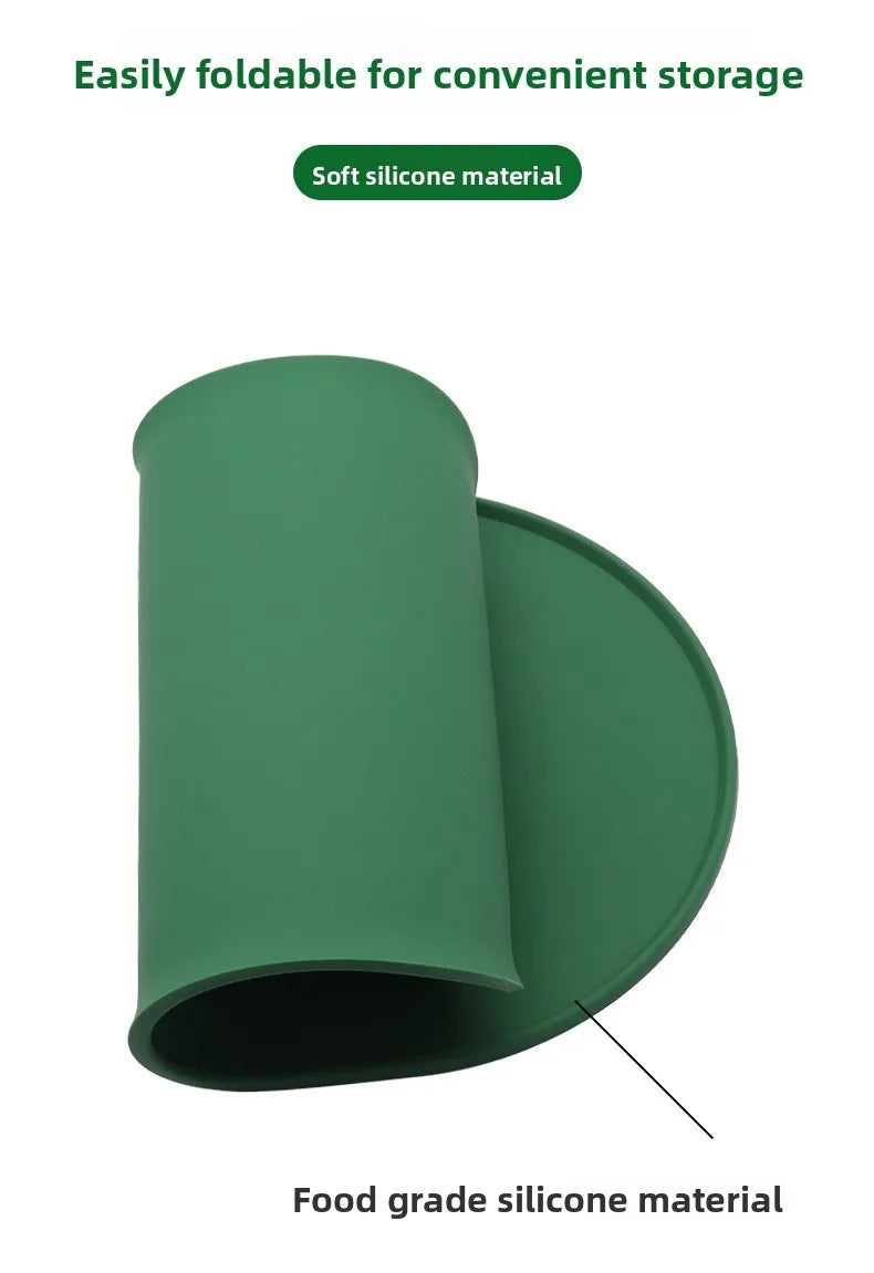 Silicone pet feeding dog and cat bowl food mat, non stick waterproof pet food feeding mat,anti slip dog feeder,splash proof tray