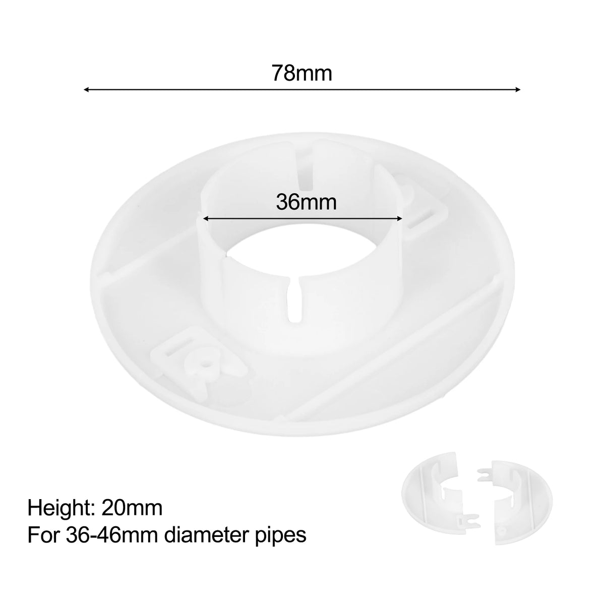 40/50/60/70/80mm Air Conditioning Pipes Hole Cover Rosette Cable Entry Cable Passage Hole Cover Home Hardware
