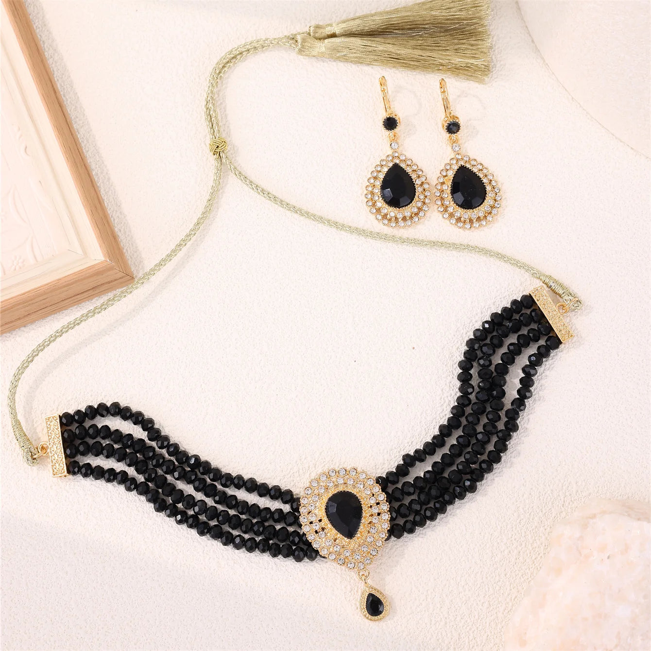 Moroccan Women's Fashion Jewelry Set - Luxurious Traditional Accessories for Bridal Wedding Parties & Holiday Gifts