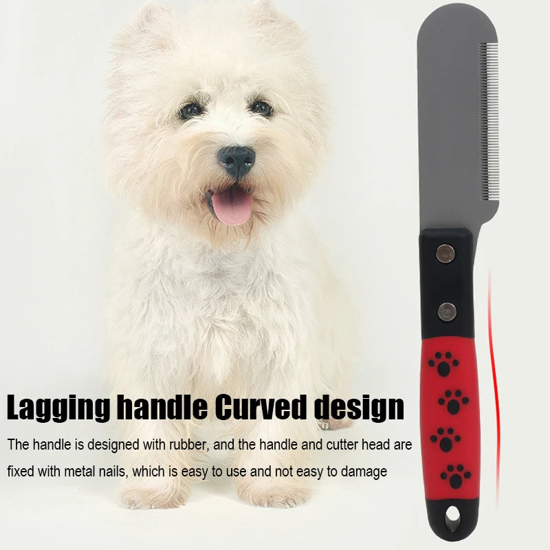 Dog Grooming Tools Dog Comb Pet Grooming Brush Terrier Plucking Knife Pet Hair Beating Knife Scraper Comb Dog Accessories