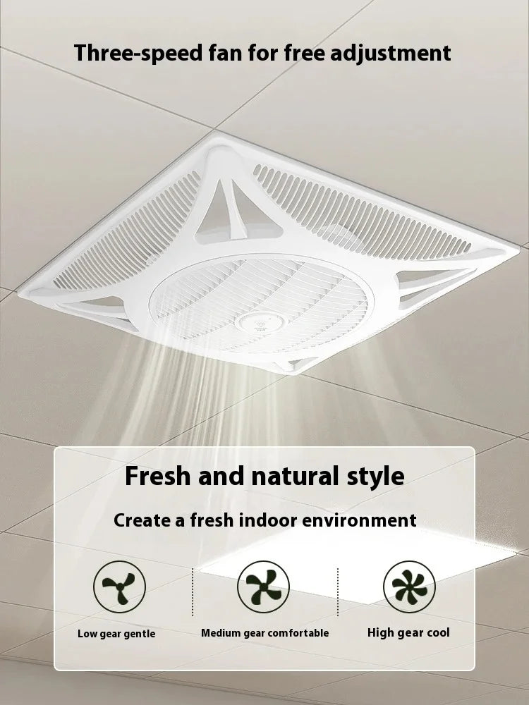 Ceiling electric fan Embedded ventilation fan Integrated ceiling electric fan Convenient to move, cool air