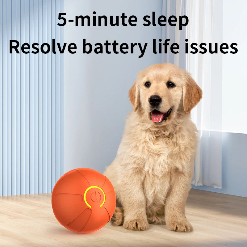 Smart Dog Toy Ball Automatic Interactive Pet Electronic Rolling USB Rechargeable Moving Bouncing for Puppy to Large dog Chew Toy