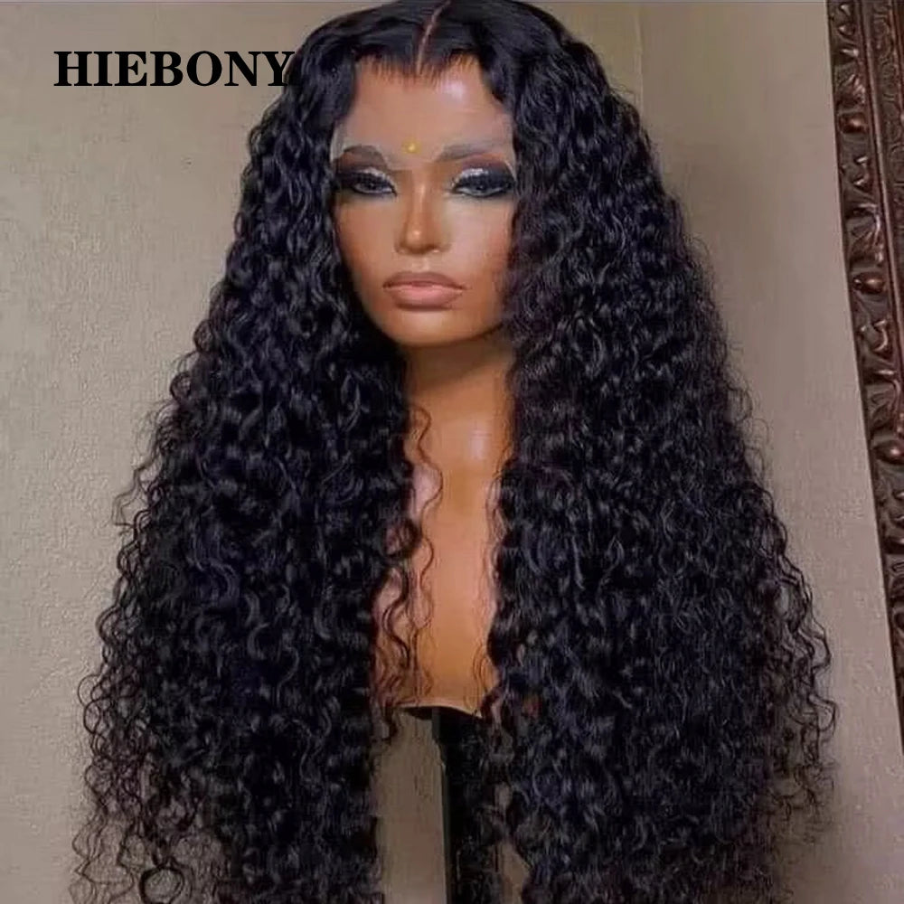 HiEbony Hair 13x6 HD Lace Front Wigs Deep Wave 250% Density Burmese Curly HD Lace Front Wigs Invisible Melt Skin HD Lace Wigs