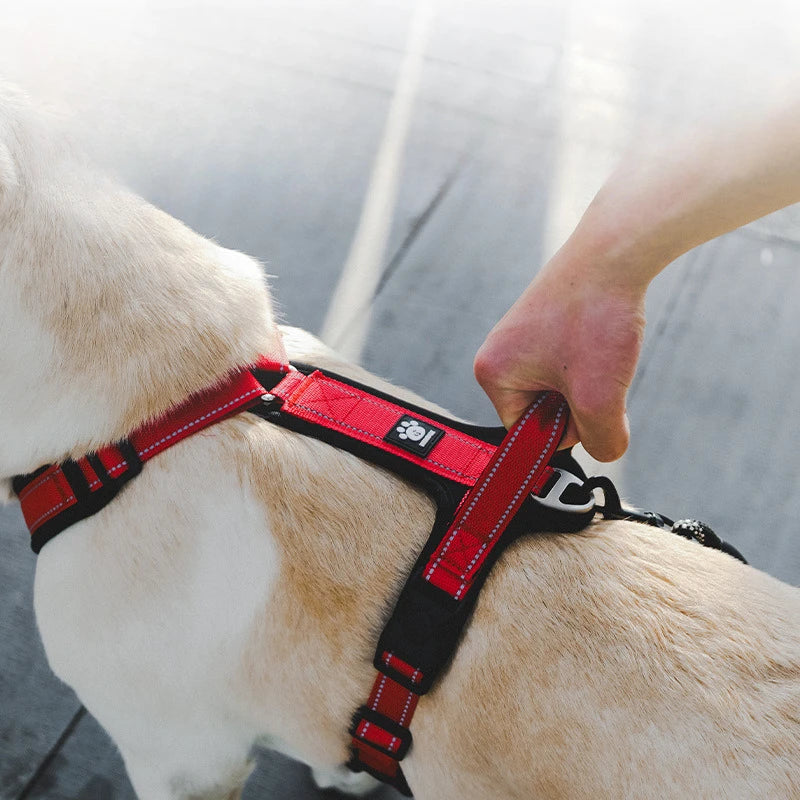 Heavy Duty Dog Harness with Front Clip No Pull Walking Vest for Large Dogs Adjustable Easy Control Handle Pet Training Gear