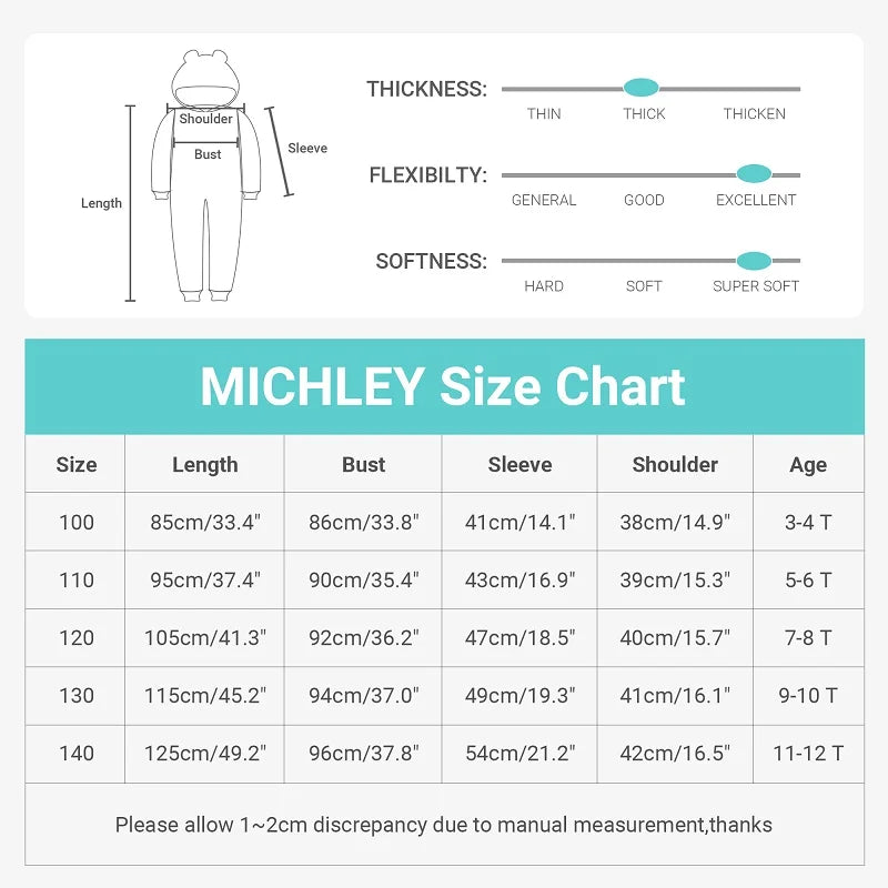 MICHLEY Christmas Capybara Flannel Blanket Sleepers Onesie Hooded Children Costume Clothes Jumpsuit Sleepwear For Boys Girls