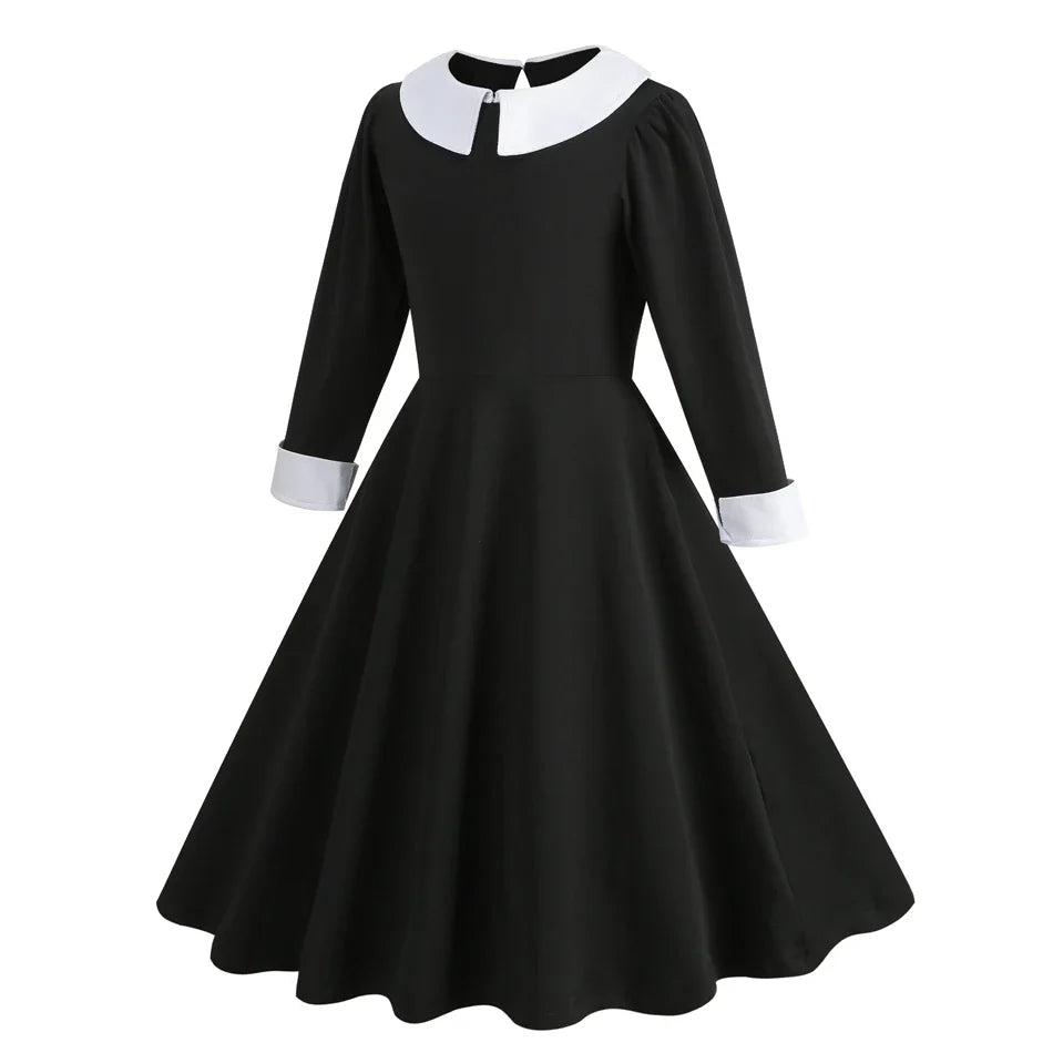 Halloween Dress Girl Costume for Girls Black Dress