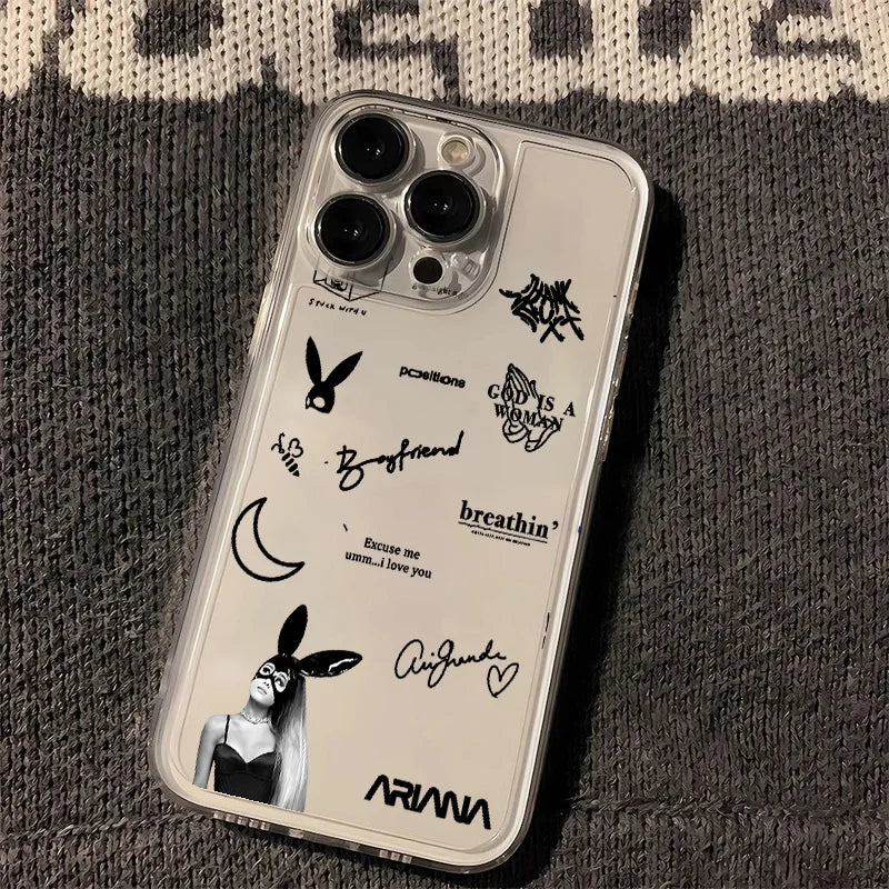 Singer A-Ariana Grandes Hot Phone Case For IPhone 17 16e 16 15 14 13 12 11 Mini Air Pro Max X XR XSMax 7 8 Plus Soft Back Cover