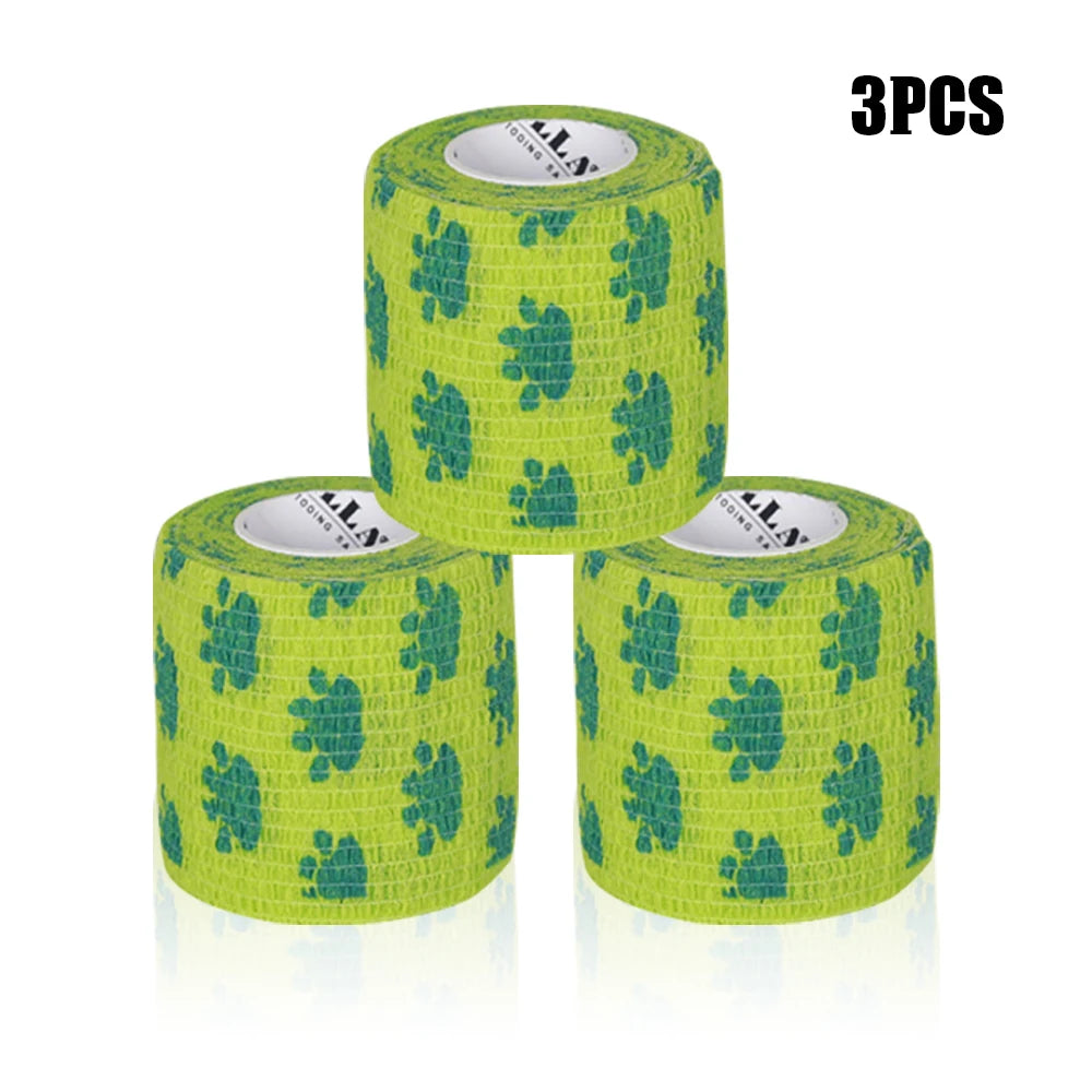 16/10/3PCS Tattoo Grip Bandage Colorful Self Adhesive Wrap 5cm X 4.5m Non Slip Handle Tape Tattoo Machine Grip Cover Supplies