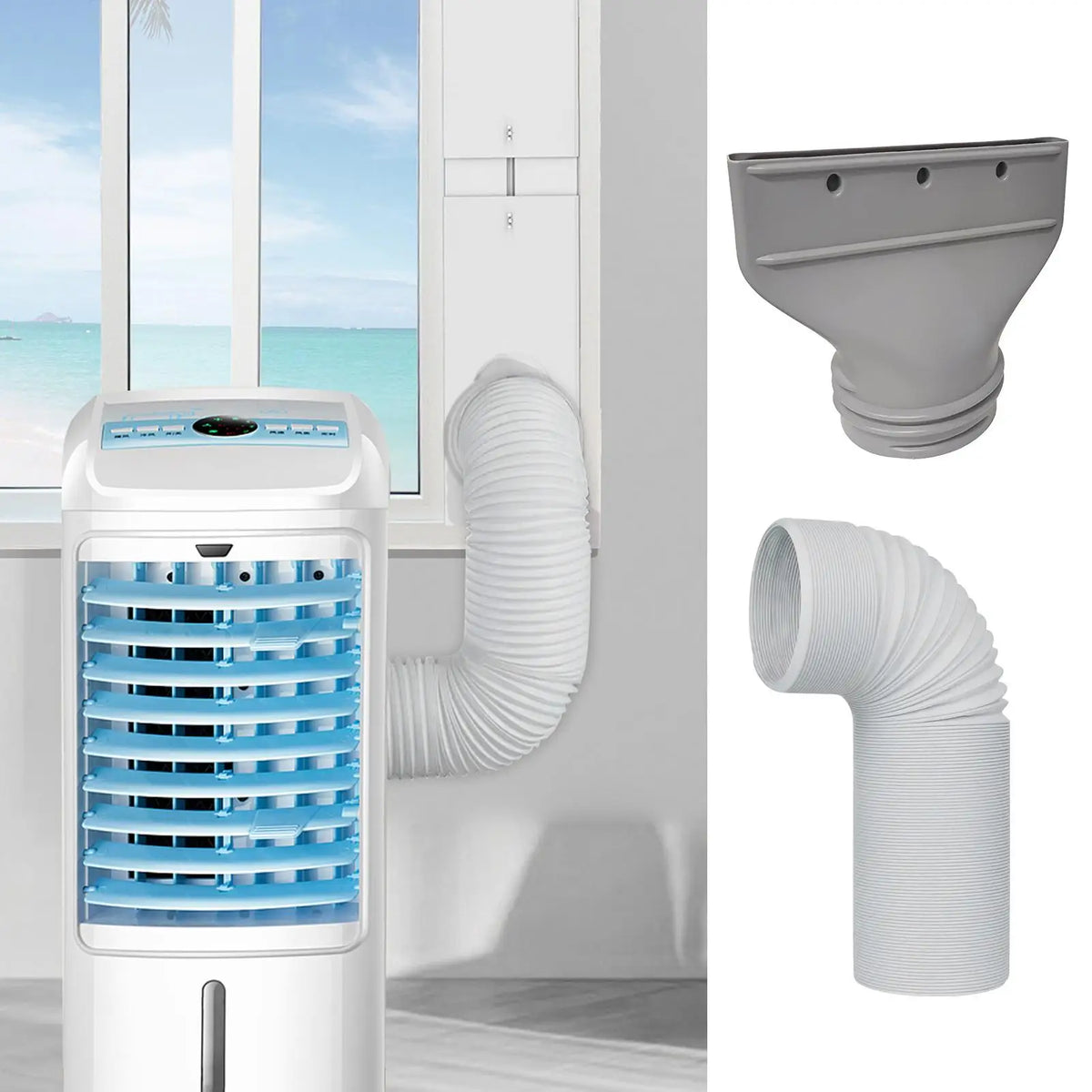 AC Water Drain Hose Fit 5.1/5.9in Diameter Vent AC Unit Drain Hose for Garage Home Indoor Car Office Bedroom Living Room
