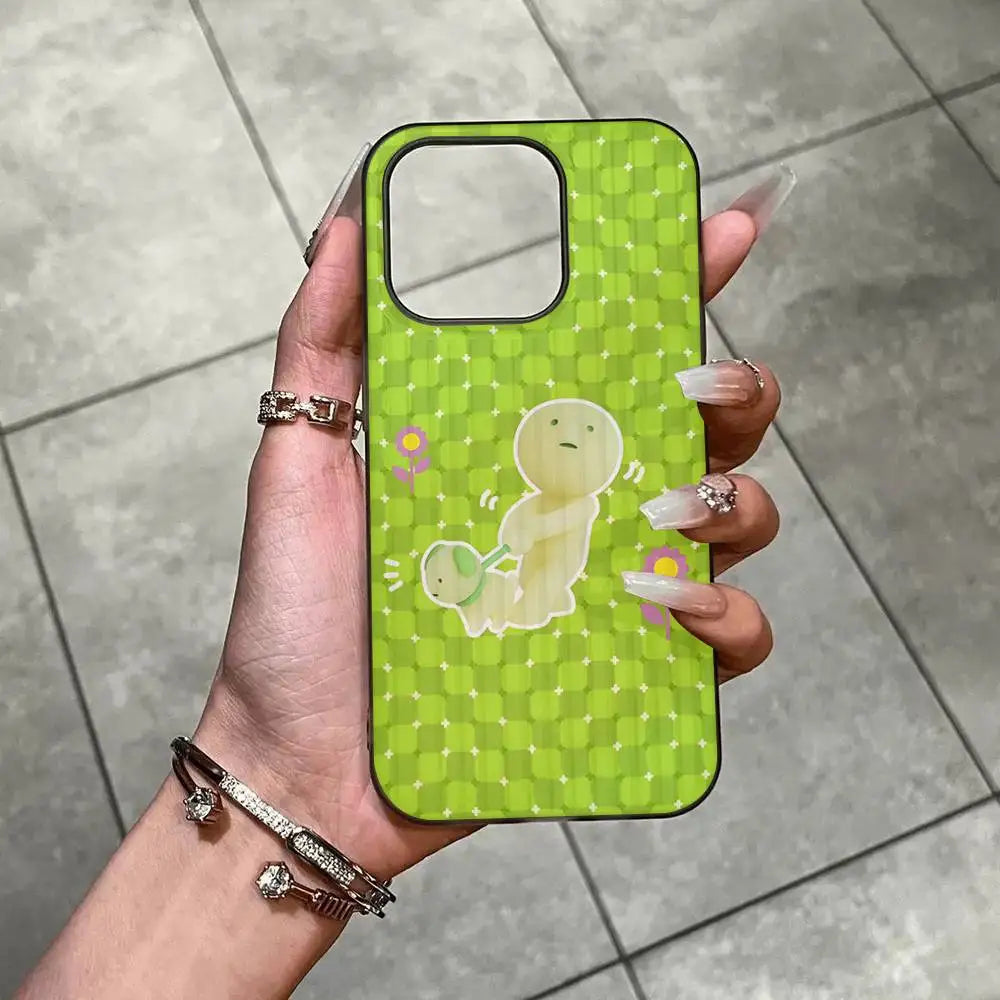 Cute S-Smiski Phone Case For IPhone 17 16 15 14 Plus 11 12 13 Pro Max Shockproof Protection Soft Back Cover