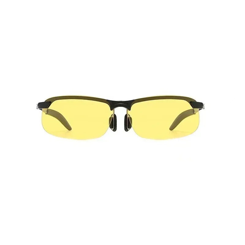 Men Photochromic Polarized Sunglasses Day Night Dual Use Color Changing Driving Fishing  Anti Glare UV Night Vision Glasses 1PC