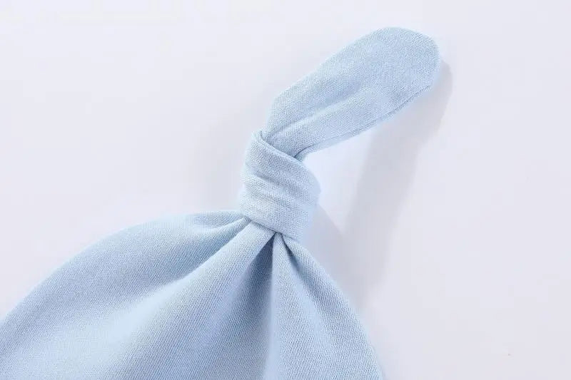 Kiddiezoom 7 Colors Solid Unisex Baby Boy Girl Romper+Burp Cloth+Bib+Hats+Gloves Baby Clothing Sets