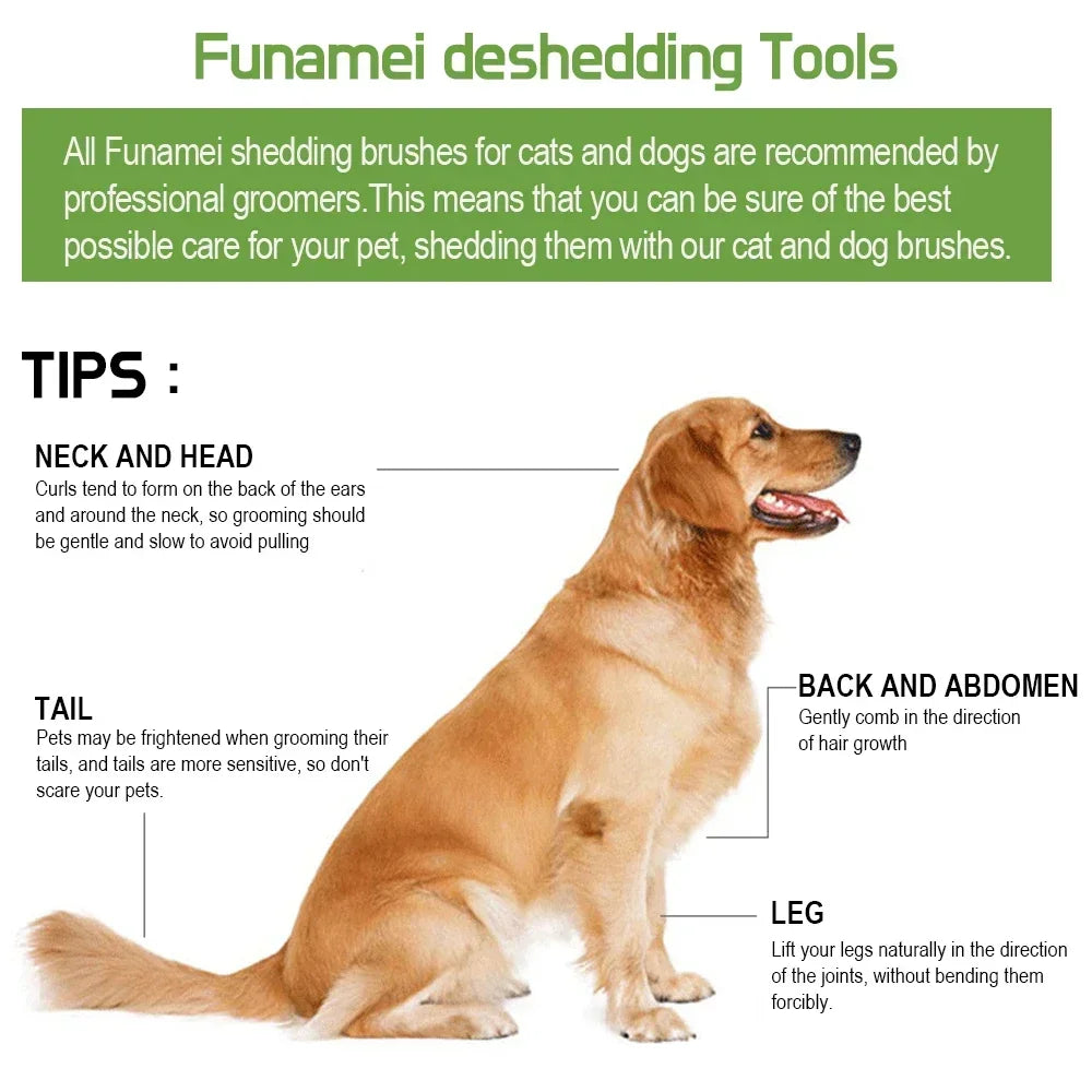 Pet Brush for Dogs Cats Dog Comb Pet Hair Removal Brush Cat Grooming Comb Dog Hair Remover Dog Accessories Dog Massage Combs