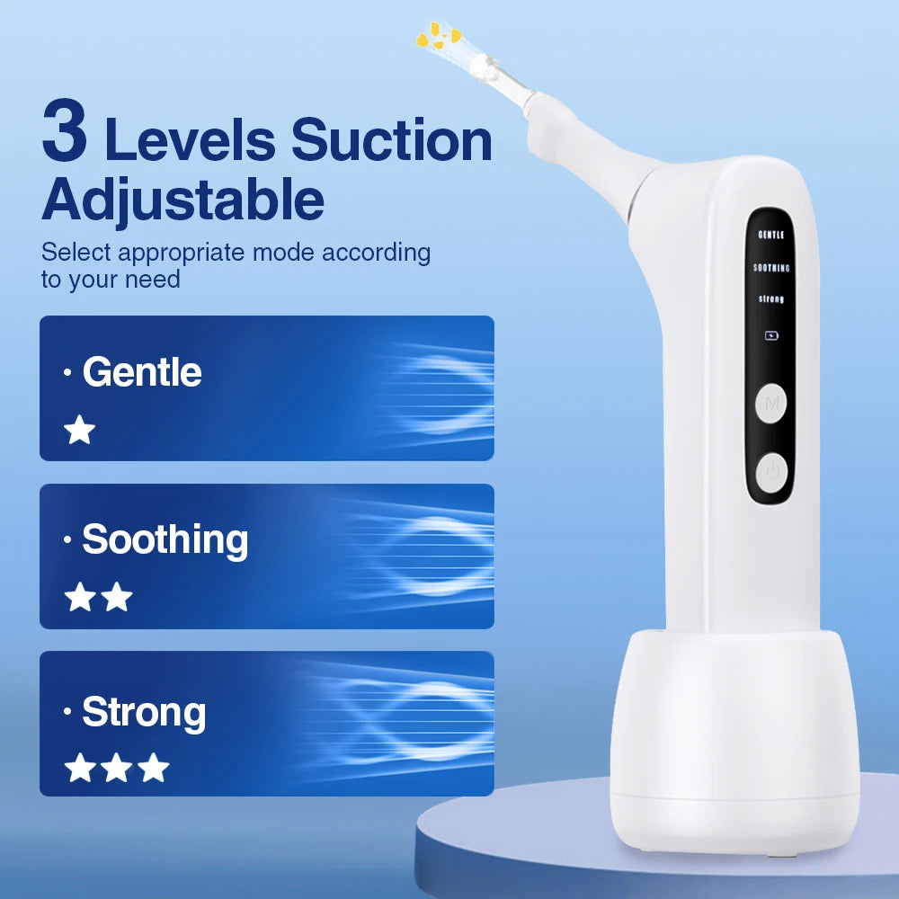 Electric Visual Tonsil Stone Remover Kit with LED Light HD Camera 3 Suction Modes Tonsil Stone Removal Fresher Mouth Oral Care