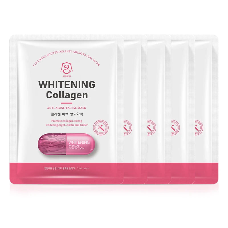 GONGPEI Whitening Face Mask Moisturizing Anti Wrinkles Anti-Aging Nicotinamide Vitamin C Facial Masks Korean Skin Care Cosmetics