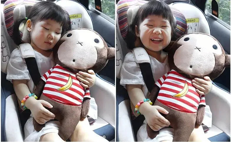 Cute Children Cartoon Car Seat Belt Pillow Neck Pillow Car Seat Belt Shoulder Pads Seatbelt Cover Kids Cartoon Neck Protector