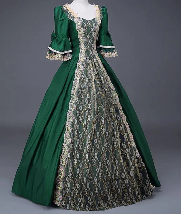 Halloween Cosplay Costumes for Adult Woman Palace Court Medieval Renaissance Retro Gothic Princess Victorian Ball Dress S-5XL