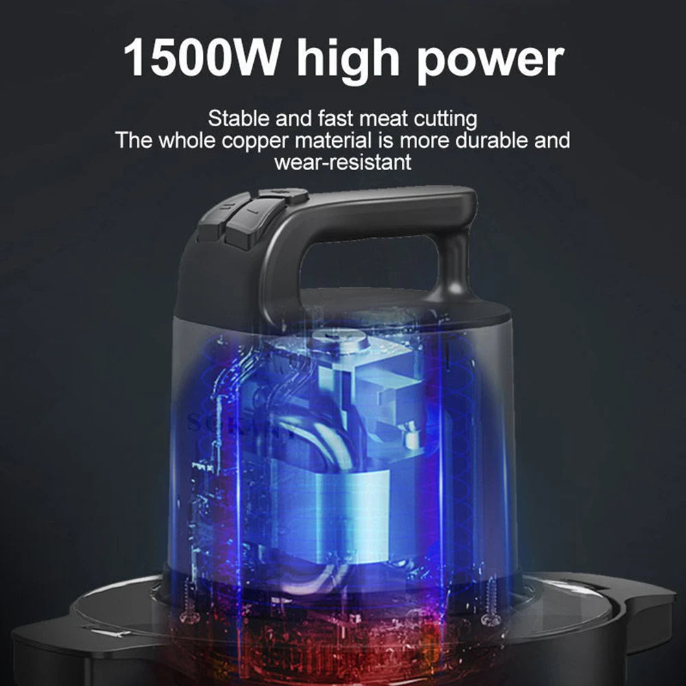 6.5L Electric Home Meat Grinder Vegetable Blender Crusher 1500W Juicer Home Sausage Stuffer Meat Mincer Food Processor Kitchen