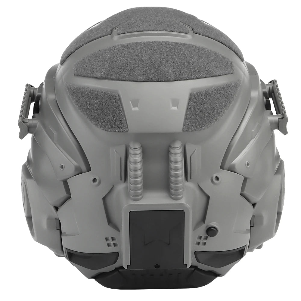 Militar Helmet FAST Helmet Built-in Communication Headset Anti-fog Fan W-Ronin Assault Helmet Detachable Mask Replacement Lens