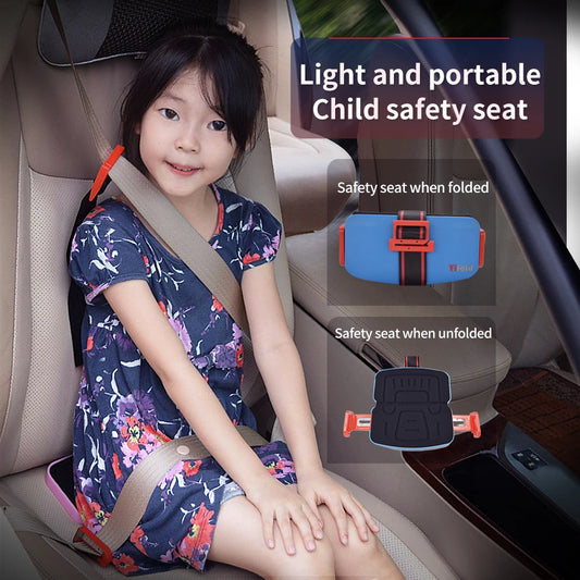 Mifold Portable Baby Car Seat Safety Cushion Travel Pocket Foldable Child Car Safety Seats Harness The Grab and Go Booster