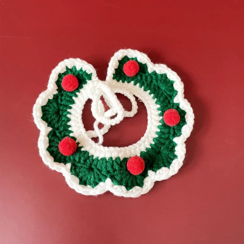Cat Christmas Clothing Dog Cat Collar Christmas Cute Sweet Pet Scarf Bow Cat Dog Christmas Clothing Cat Accessories