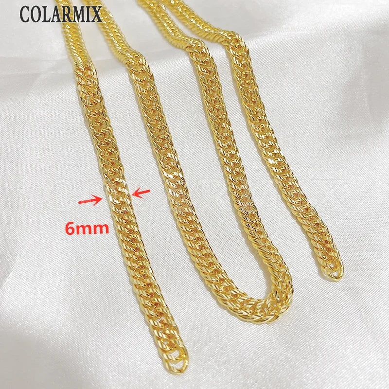 5Meters Hotsell Chunky Chains gold Metallic Fashion Jewelry gift Hip pop Necklace Fashion Jewelry