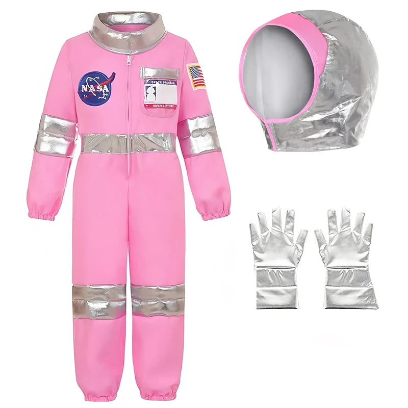 Fantasy Space Astronaut Kids Clothes Halloween Spacesuit Carnival Party Girls Outfits Festival Performance Children's Clothing