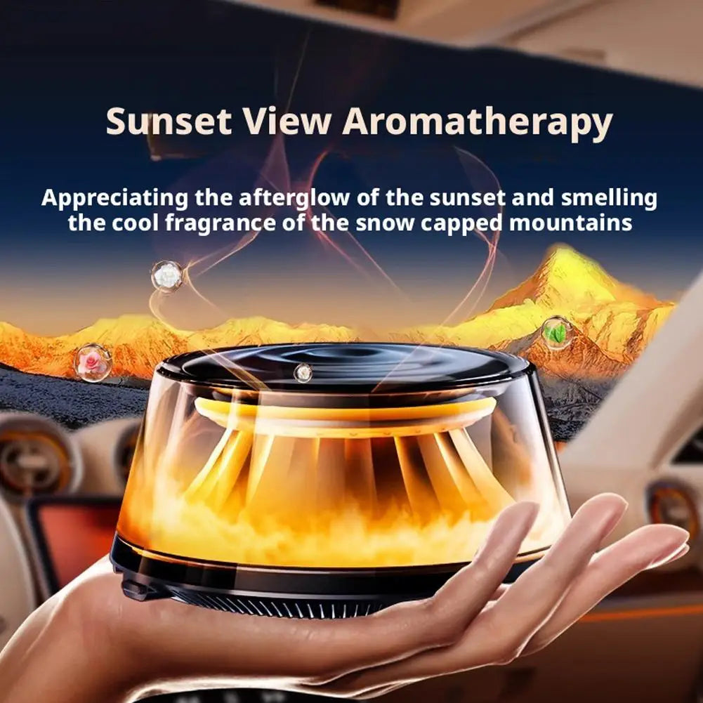 1Set Car Mounted Fragrance Machine Perfume 2025 New Durable Fragrance Automatic Spray LED Strip Aromatherapy Car Freshener